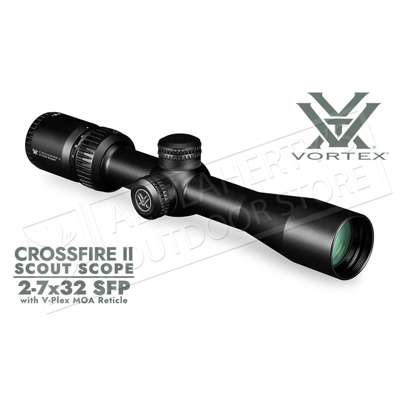 Vortex Crossfire II Scout Riflescope 2-7x32mm with V-Plex Reticle #CF2-31002