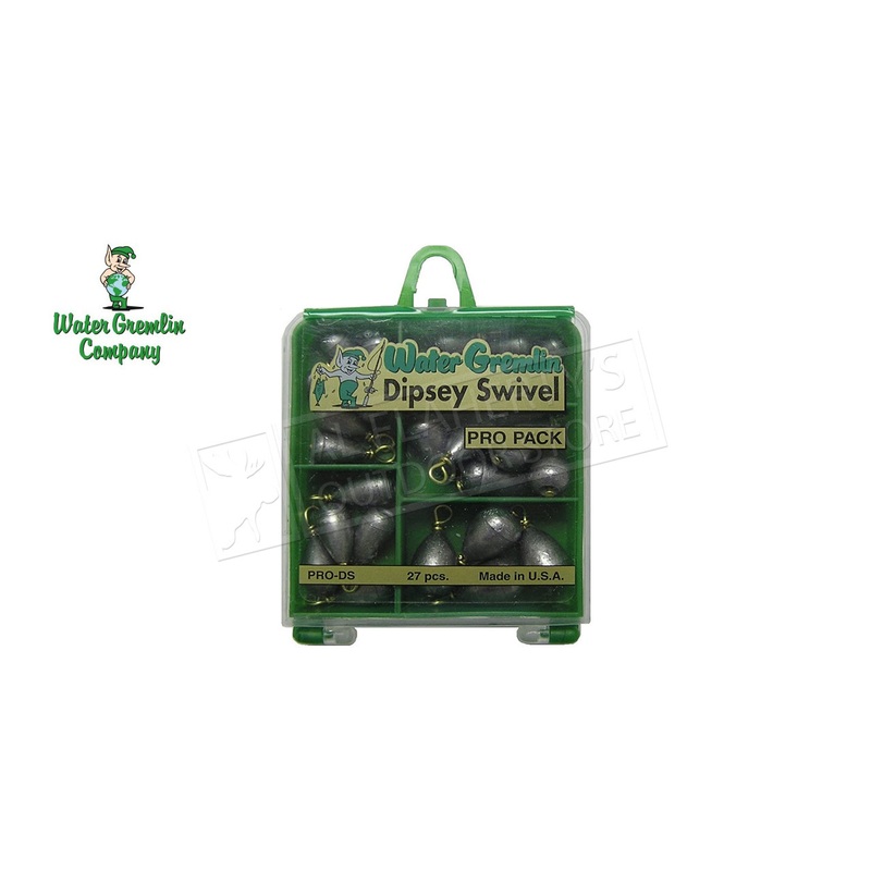 Water Gremlin Dipsey Swivel Sinker Selector, Pro Pack #PRO-DS