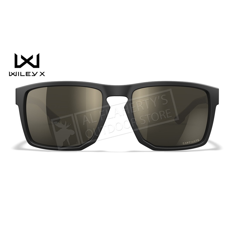 Wiley X Founder Captivate Tungsten Mirror/Matte Black and Tan Frame #AC6FND04