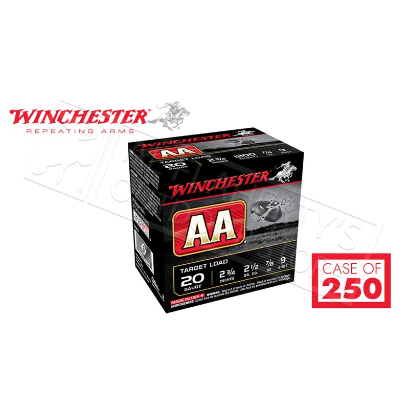 Winchester AA 20 Gauge #9, 2-3/4