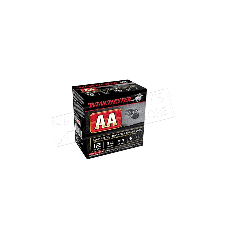 Winchester AA Low Recoil Low Noise Target Load 12 Gauge #8, 2-3/4
