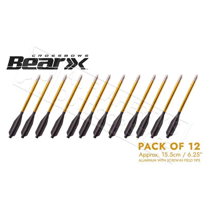 Bear Archery Desire Mini Crossbow Bolts Aluminum 12 Pack #AVXA12P