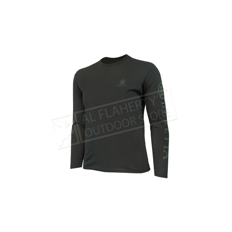 Beretta Wing Shooter T-Shirt Long Sleeve, Dark Olive #TS206T1890072A