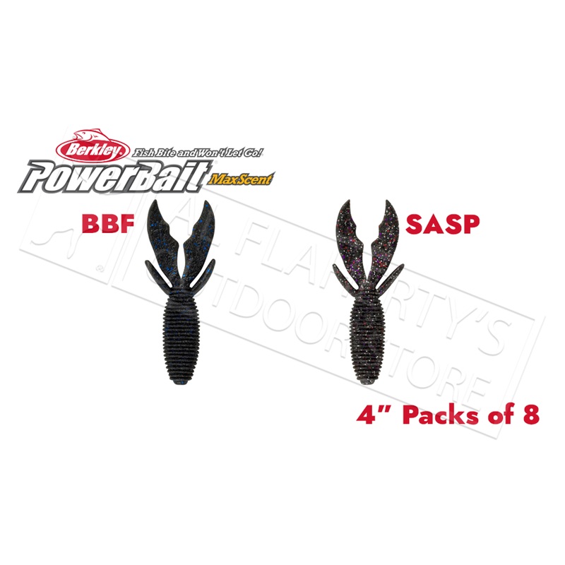 Berkley PowerBait MaxScent Creature Hawg, Various Patterns, 4