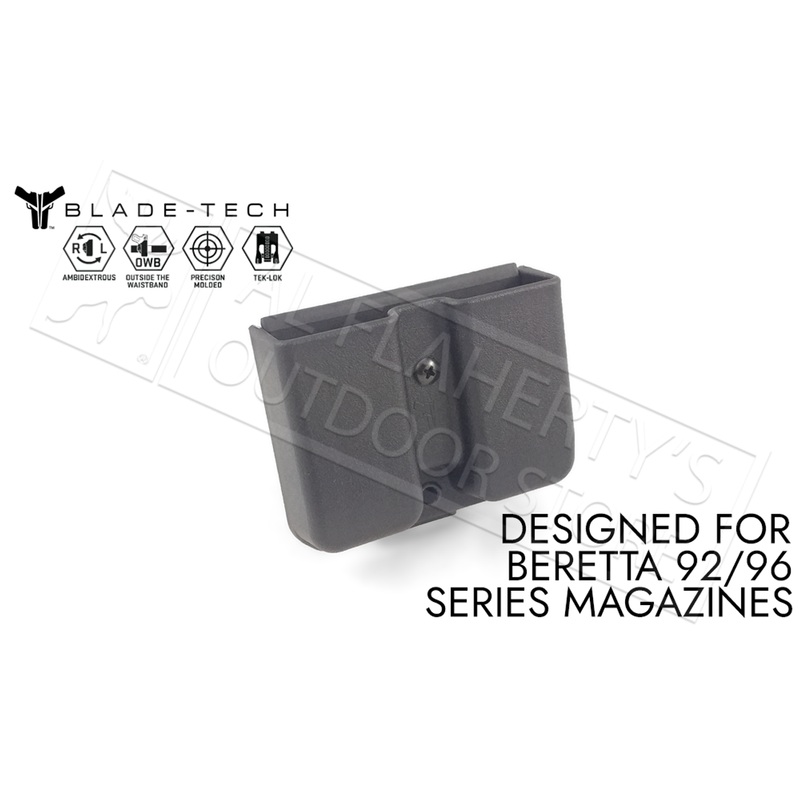 Blade-Tech Signature Double Mag Pouch 9/40 Series Magazines with TekLok Mount #AMMX0024GDS940TLBLK-1
