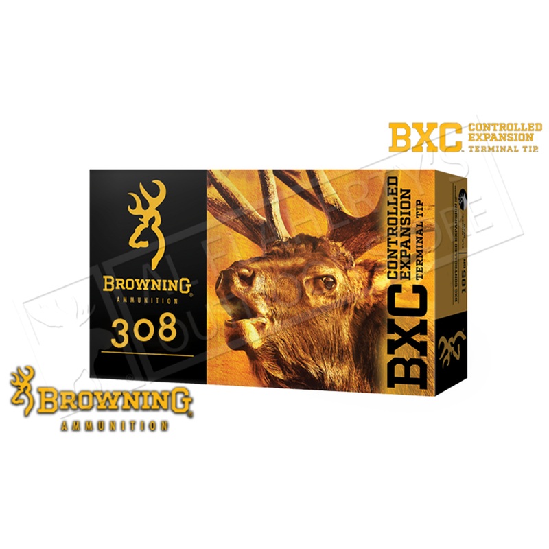 Browning Ammo 308 WIN BXC, 168 Grain Box of 20 #B192203081