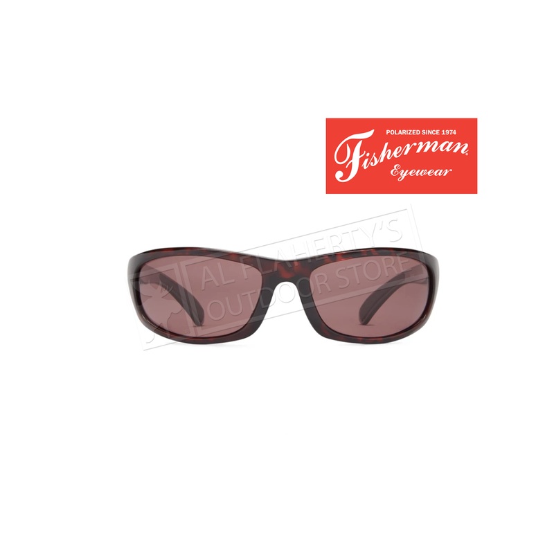 Fisherman Eyewear Permit Polarized Glasses, Brown Tortoise and Copper Lens #90619N