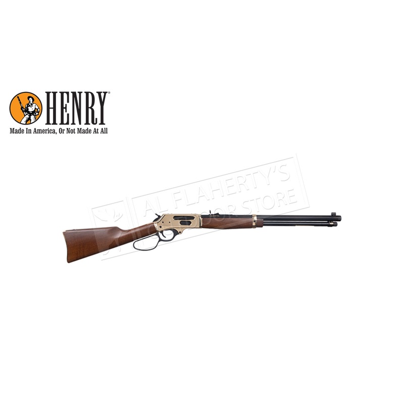 Henry Brass Large Loop Lever Action 30-30 Rifle with Side Gate Loading #H009BGL