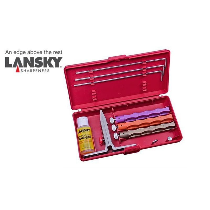 Lansky 3-Stone Standard Diamond System / Precision Knife Sharpening Kit #LK3DM