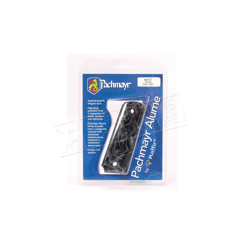 Pachmayr Alume Series by Raffir 1911 Grip Dark Night #62070