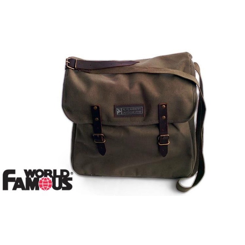 WFS City Messenger Bag, O.D. Green with Tablet/Laptop Pocket #3012OD