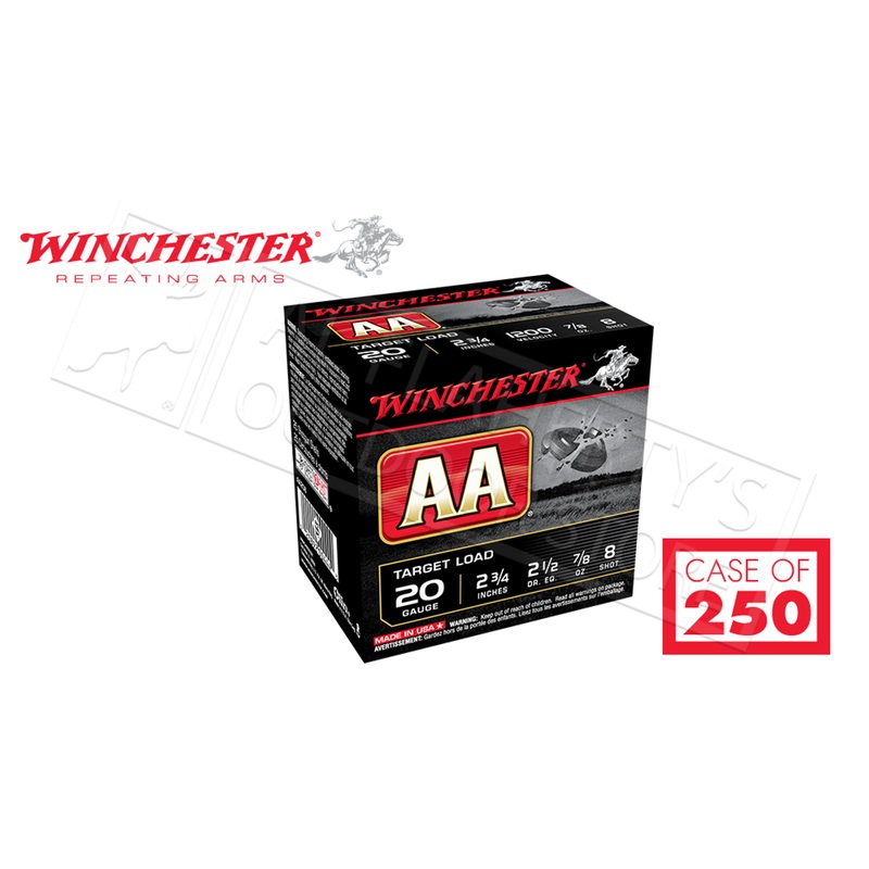 Winchester AA 20 Gauge #8, 2-3/4