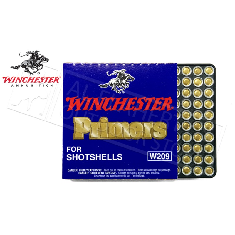 Winchester Primers – 209 Shotshell Strip of 100 #W209