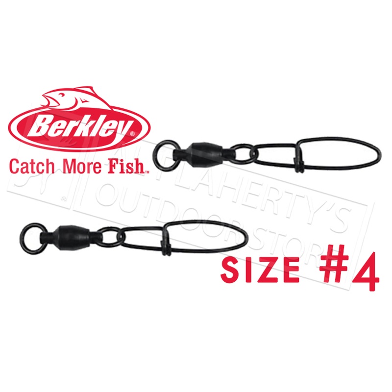 Berkley Ball Bearing Cross-Lok Snap Swivels, Size 4 Pack of 2 #P4XBB