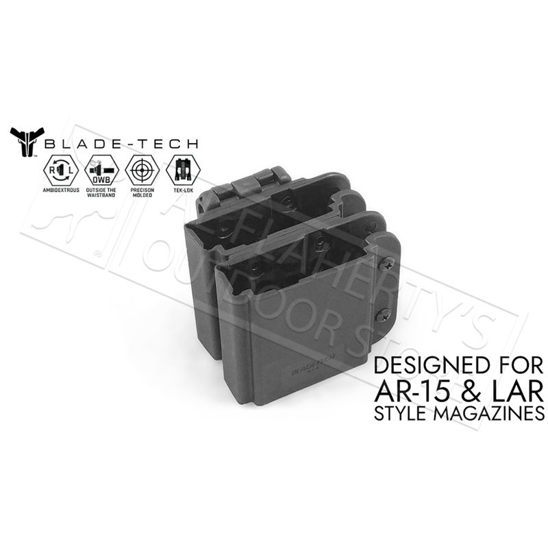 Blade-Tech Signature Double Mag Pouch for AR15 with TEKLOK #AMMX0074AR15DBTLMVBLKRH
