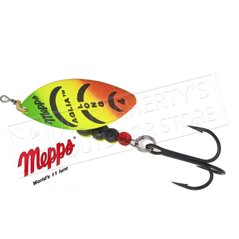 Mepps Aglia Long Spinners, Inline, Plain Treble, Size 3, 1/3 oz. #AL3