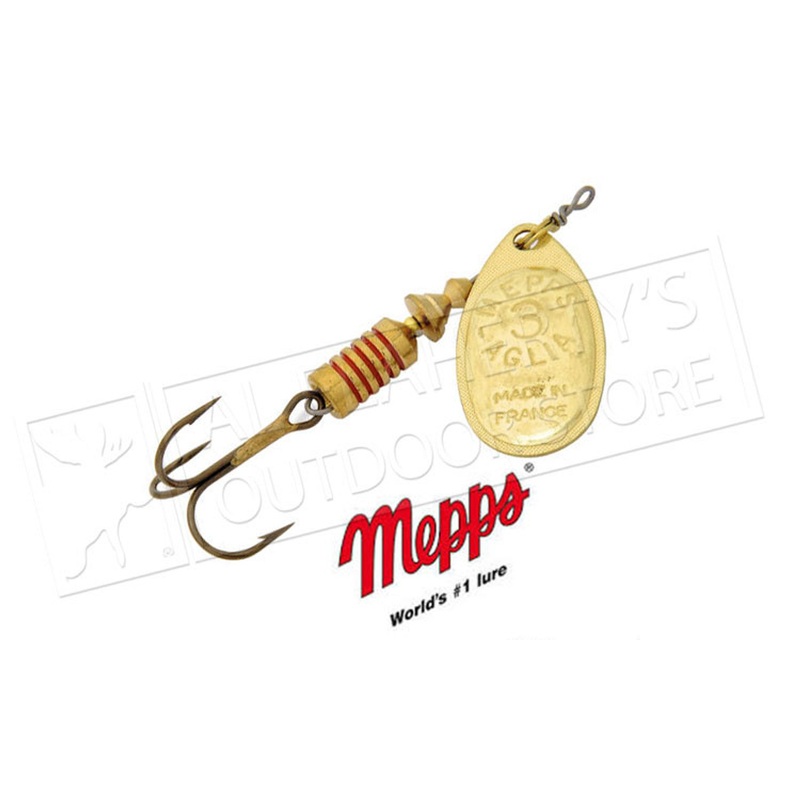 Mepps Aglia Spinners, Inline, Plain Treble, Size 4, 1/3 oz. #B4