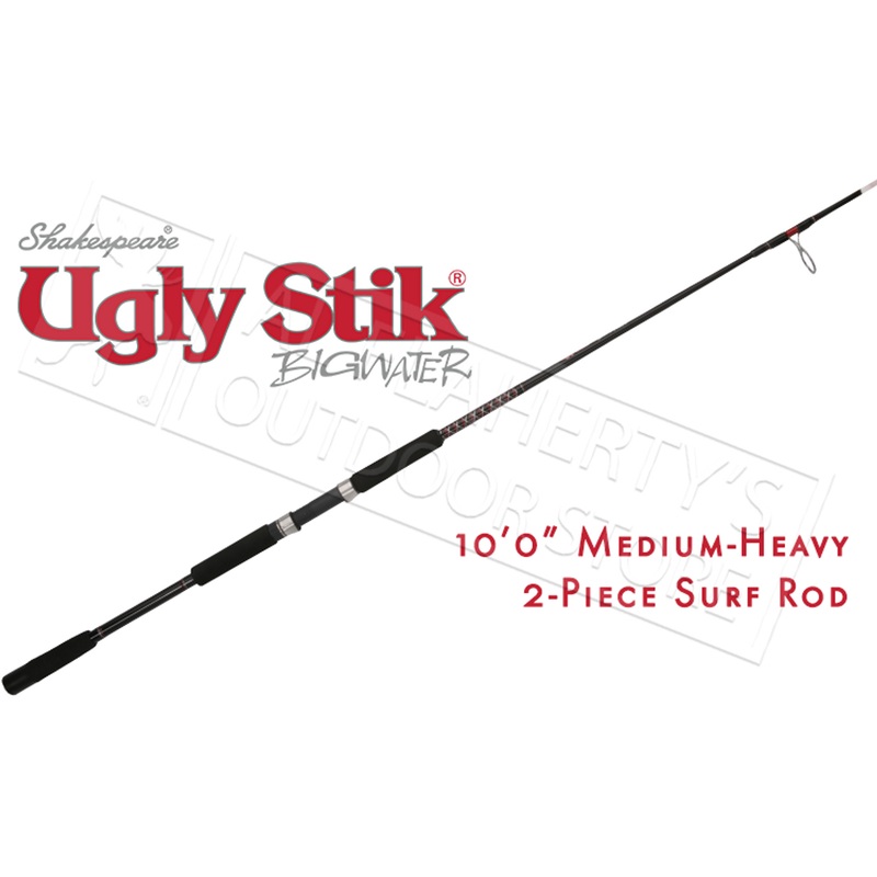 Ugly Stik BigWater Surf Rod, 10′ 2-Piece Medium-Heavy #USBWSF1530S102