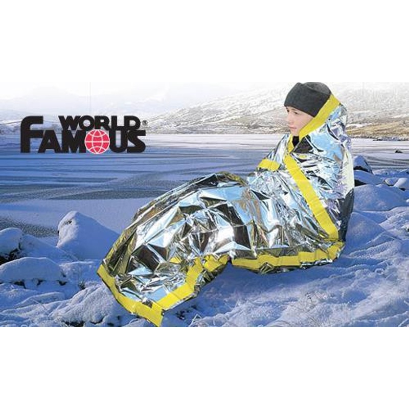 World Famous Mylar Survival Bag/Blanket, 2.1m x .9m #4005