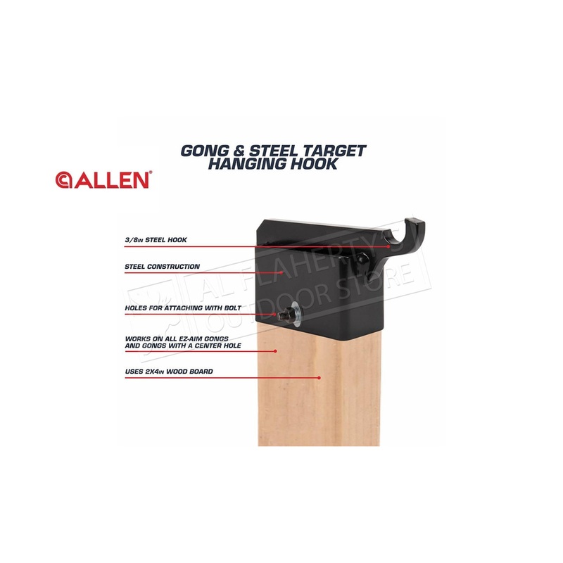 Allen EZ-Aim Steel Gong Shooting Target Hanging Hook, for 2