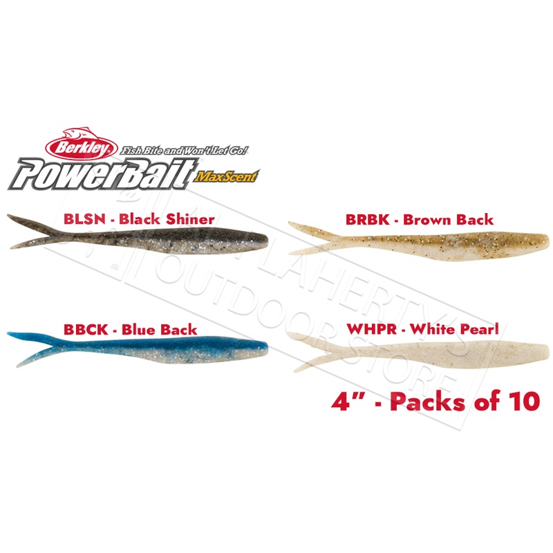 Berkley PowerBait MaxScent Flatnose Minnows, 4