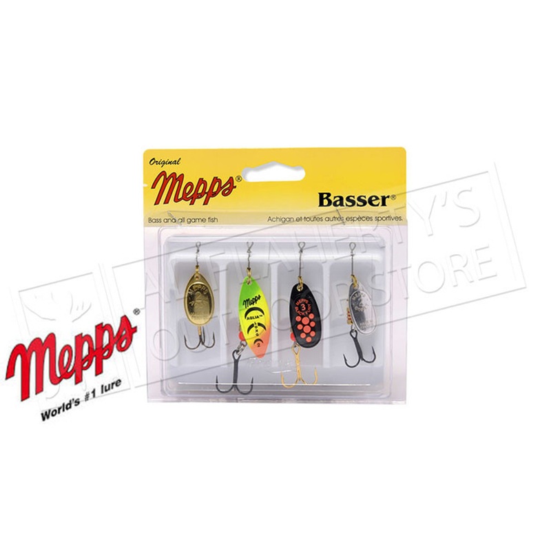 Mepps Kit – Basser 4-Pack, Undressed #4-K2