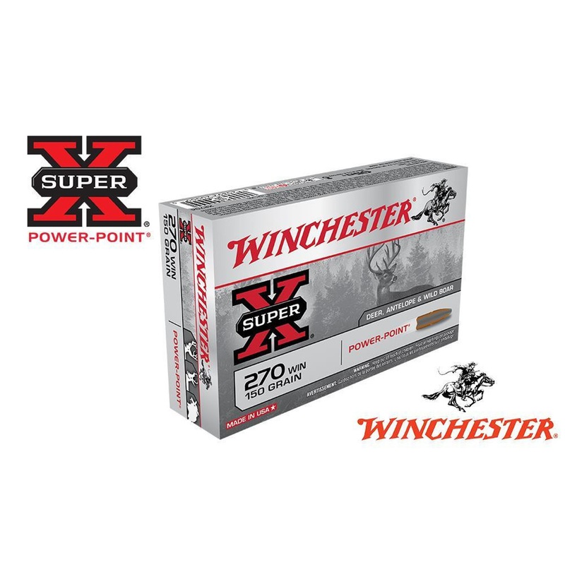 Winchester 270 WIN Super X, Power Point 150 Grain Box of 20 #X2704