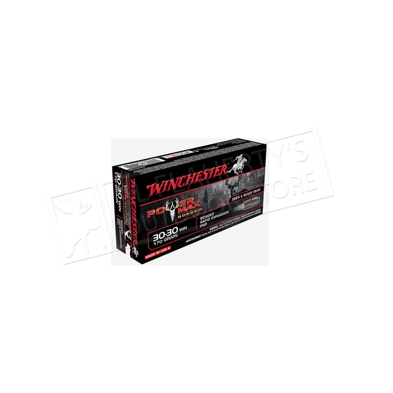 Winchester 30-30 WIN Power Max Bonded, 170 Grain Box of 20 #X3030BP