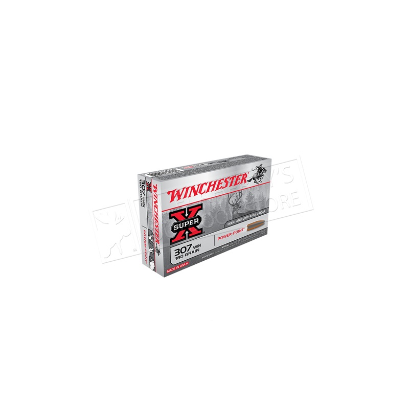 Winchester 307 WIN Super-X Power-Point, 180 Grain Box of 20 #X3076