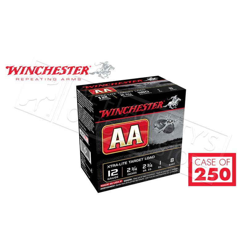 Winchester AA Xtra-Lite Target Load 12 Gauge #8, 2-3/4