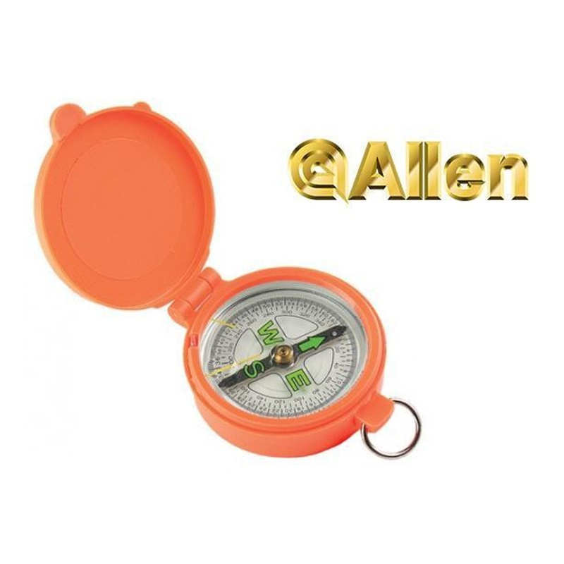 Allen Pocket Compass with Lid in Orange #487