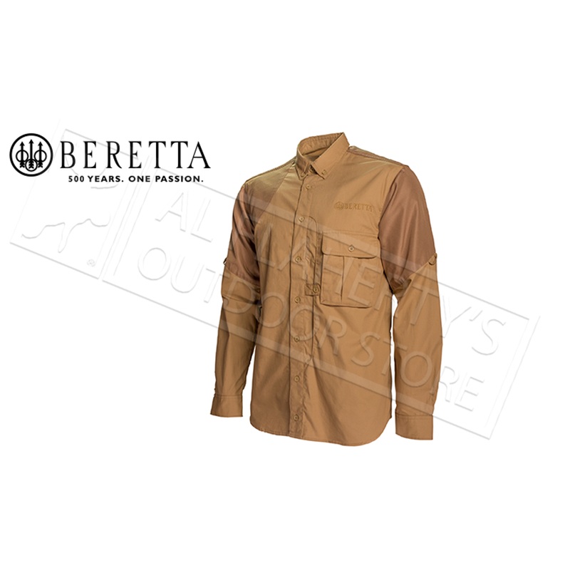 Beretta American Upland Shirt, Brown Two-Tone M-2XL #LU611T11840871