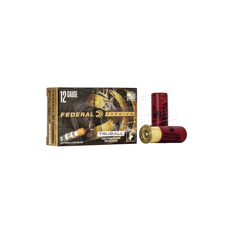 Federal Premium Truball 12 Gauge 2-3/4 Slug, 1350 FPS #PB127DPRS