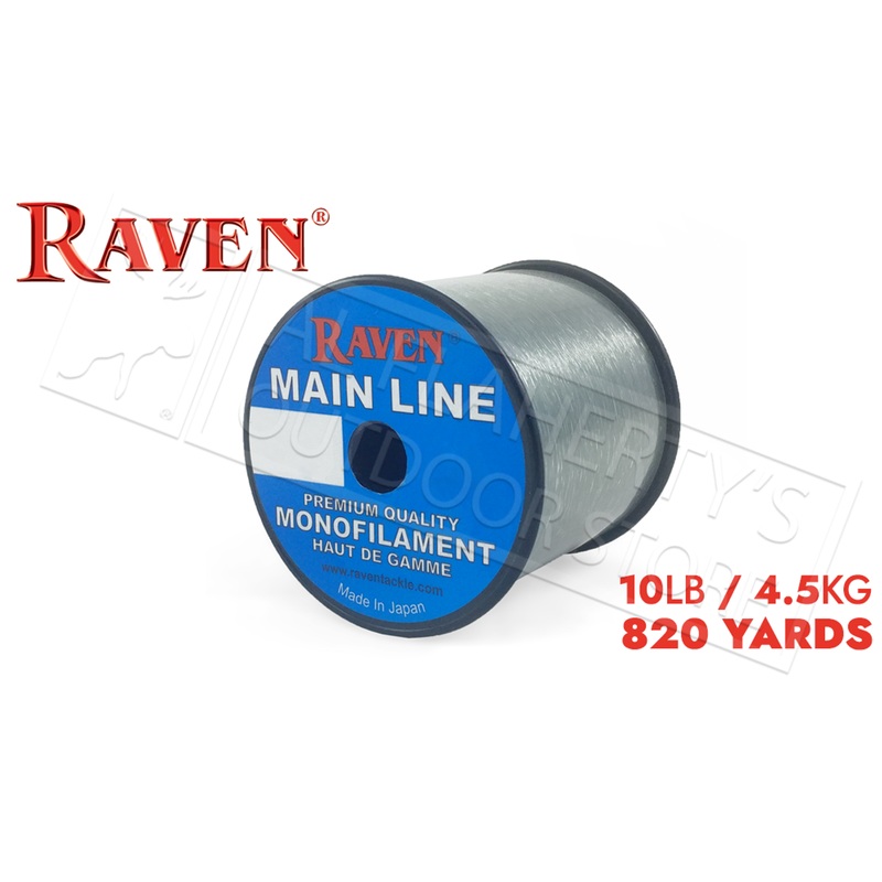 Raven Main Line Monofilament, Moss Green 10lb 820 Yards #RVML10-G