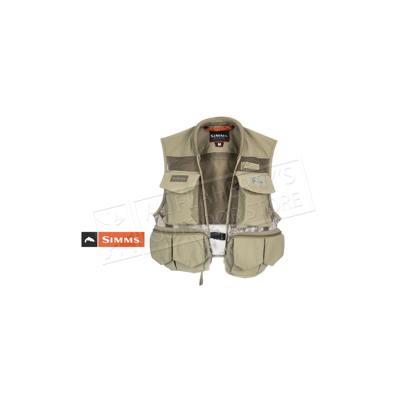 Simms Tributary Fishing Vest, Tan #13243-276