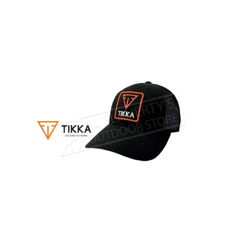 Tikka Trucker Hat Black Mesh back #0855-006