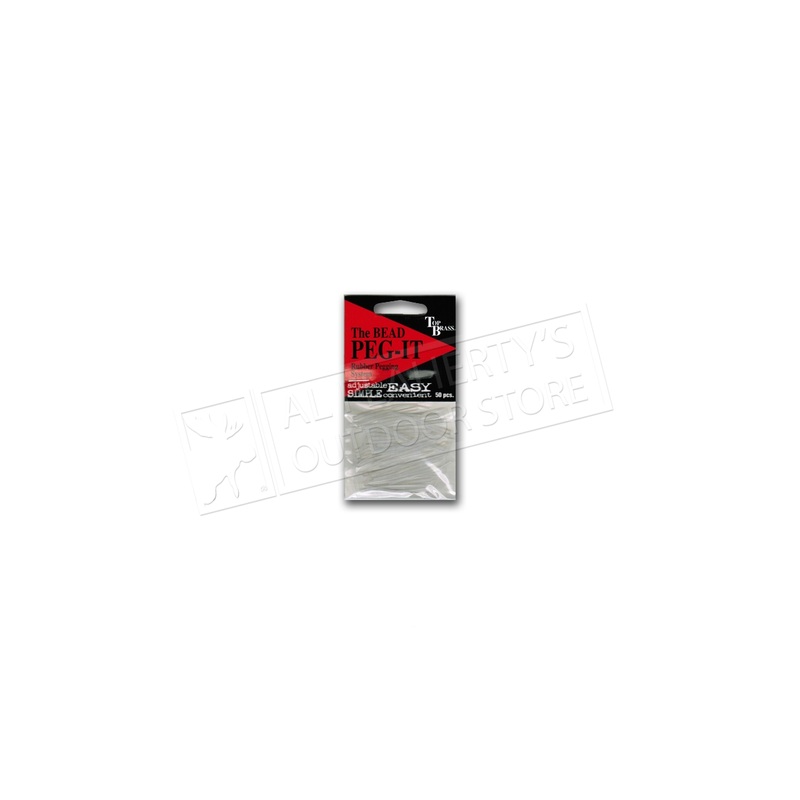 Top Brass Tackle The Bead Peg-It, Natural Colour, Pack of 50 #PEG-BEAD-NAT-50