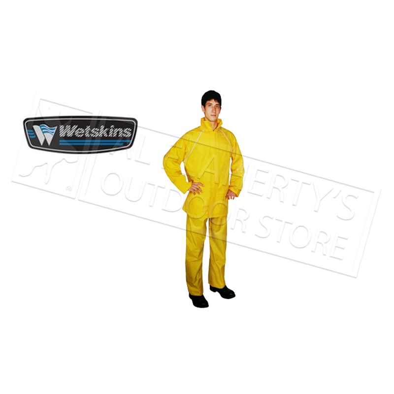 Wetskins Stormfront Rainsuit, Pants & Jacket, Yellow M-2XL #6121
