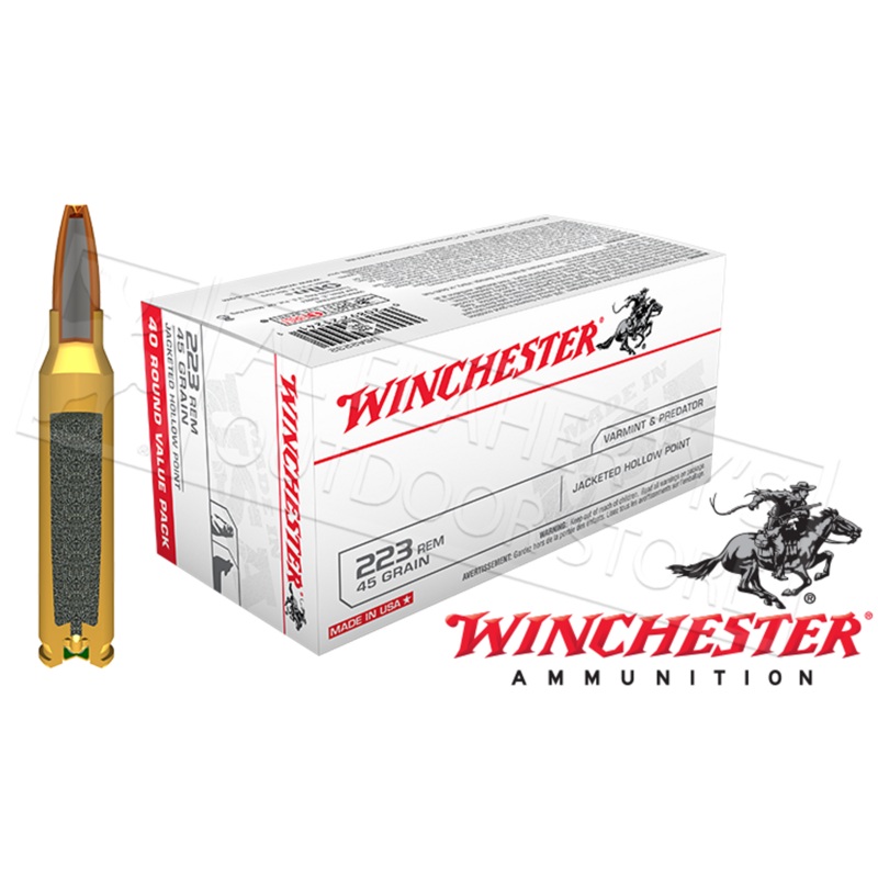 Winchester 223 Rem Bulk, 55 Grain FMJ Case of 150 #W223150