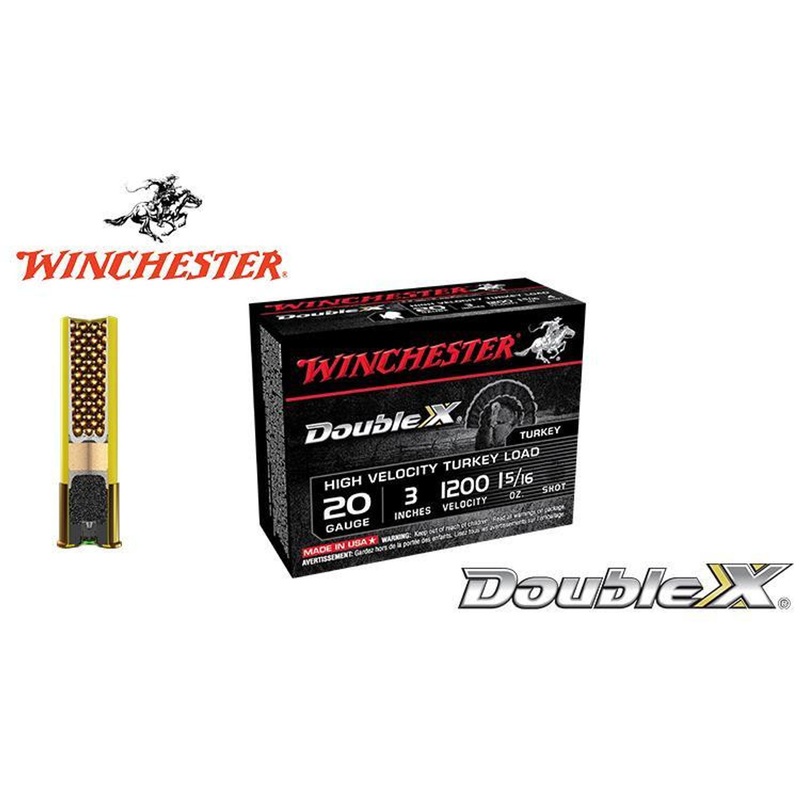 Winchester Double X High Velocity Turkey Shells 20 Gauge 3