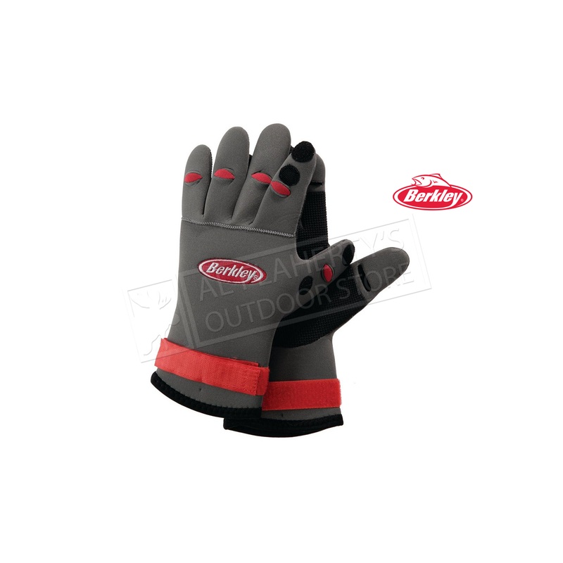 Berkley Neoprene Fishing Gloves with Folding Back Fingertips #BTNFGG