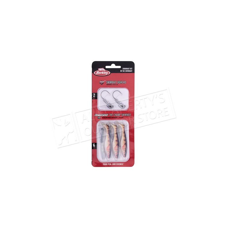 Berkley PowerBaitThe Champ Swimmer Kit #PBTCS314-HDYLP-HDBLG