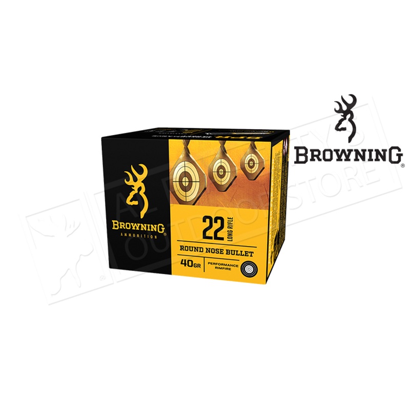 Browning Ammo 22LR BPR Target 40 Grain, High Velocity Box of 400 #B194122400