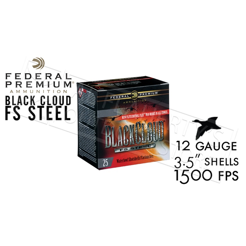 Federal Black Cloud FS Steel with FliteControl Flex Wad 12 Gauge 3.5