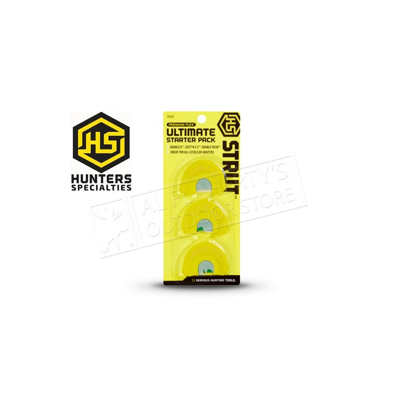 Hunters Specialties Turkey Diaphragm Call Ultimate Starter Pack 3 Pack #HS-STR-05933
