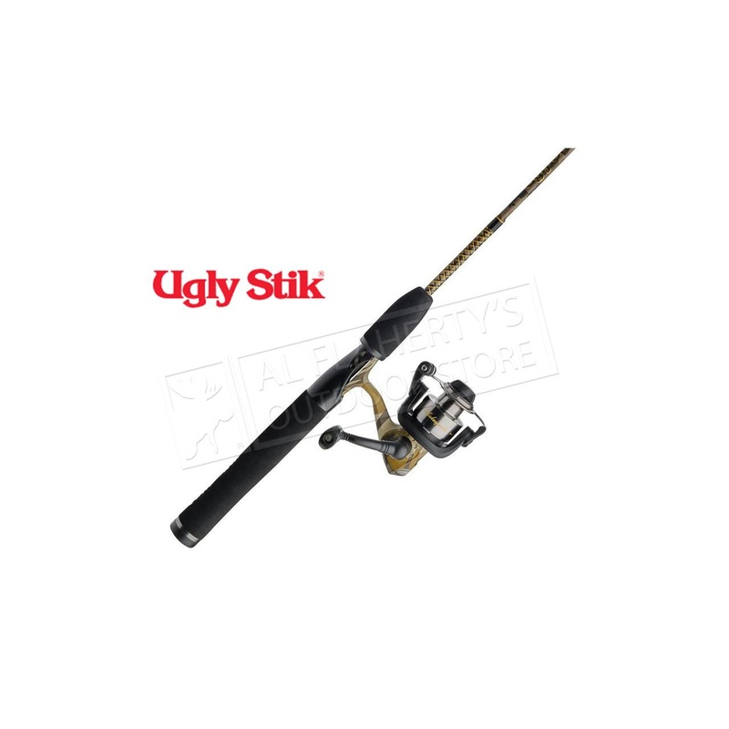 Shakespeare Ugly Stik Camo Spinning Combo, Medium Power 6’6