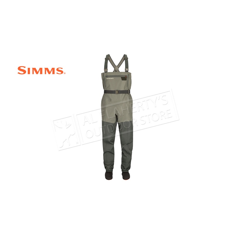 Simms Men’s Tributary Stocking Foot Wader, Basalt #13615-1034