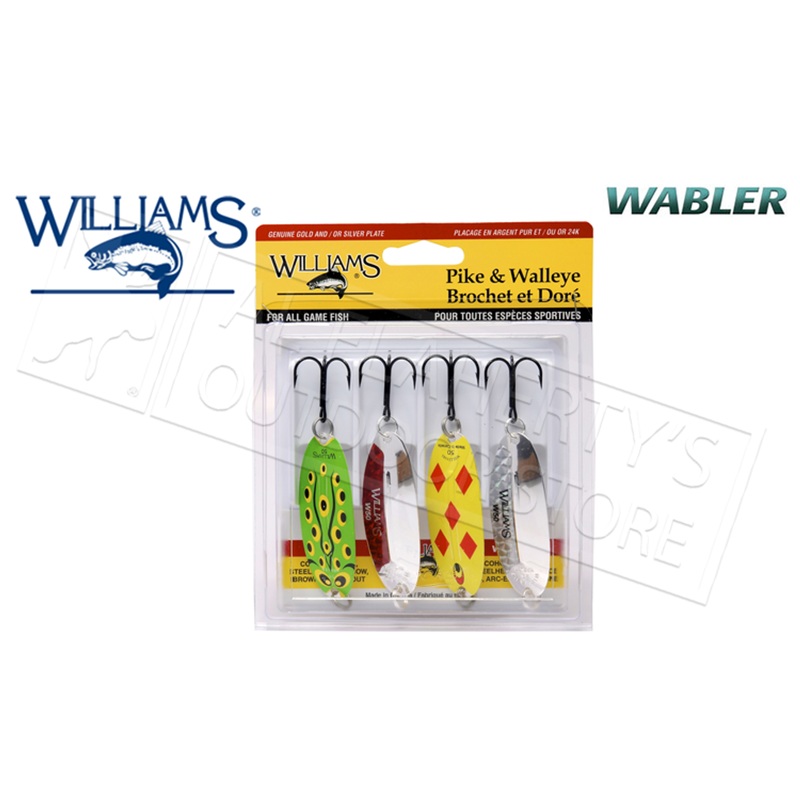 Williams Trophy Takers Wabler Pike & Walleye Kit, Size W50 2-5/8