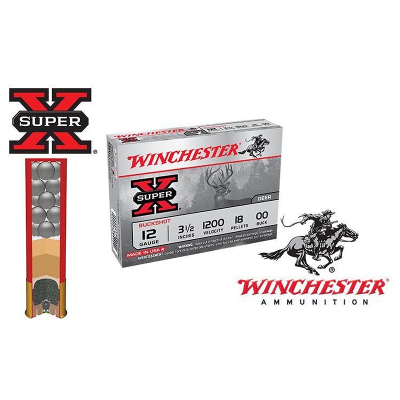 Winchester Super X Buckshot 12 Gauge 3-1/2