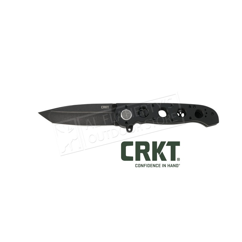 CRKT Blackout Tanto Assisted Folding Knife with Deadbolt Lock #M16-04DB